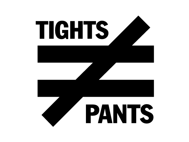 tights are nto pants logo